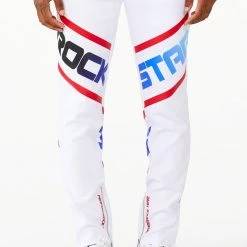 MENS TRACK SETS JABEZ T-SHIRT TRACK SET- WHITE