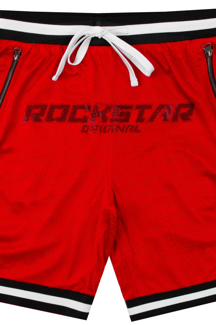 MENS SHORT SETS ROSE CRYSTAL SHORT SET- RED Track Sets 3 MENS SHORT SETS ROSE CRYSTAL SHORT SET- RED Track Sets