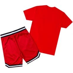 MENS SHORT SETS ROSE CRYSTAL SHORT SET- RED Track Sets 7 MENS SHORT SETS ROSE CRYSTAL SHORT SET- RED Track Sets