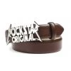 MENS ACCESSORIES Best Sellers SALVATORE ROCKSTAR LOGO BELT-BROWN
