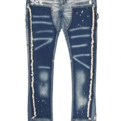 MENS JEANS SANTAL FLARE JEAN-BLUE Denim