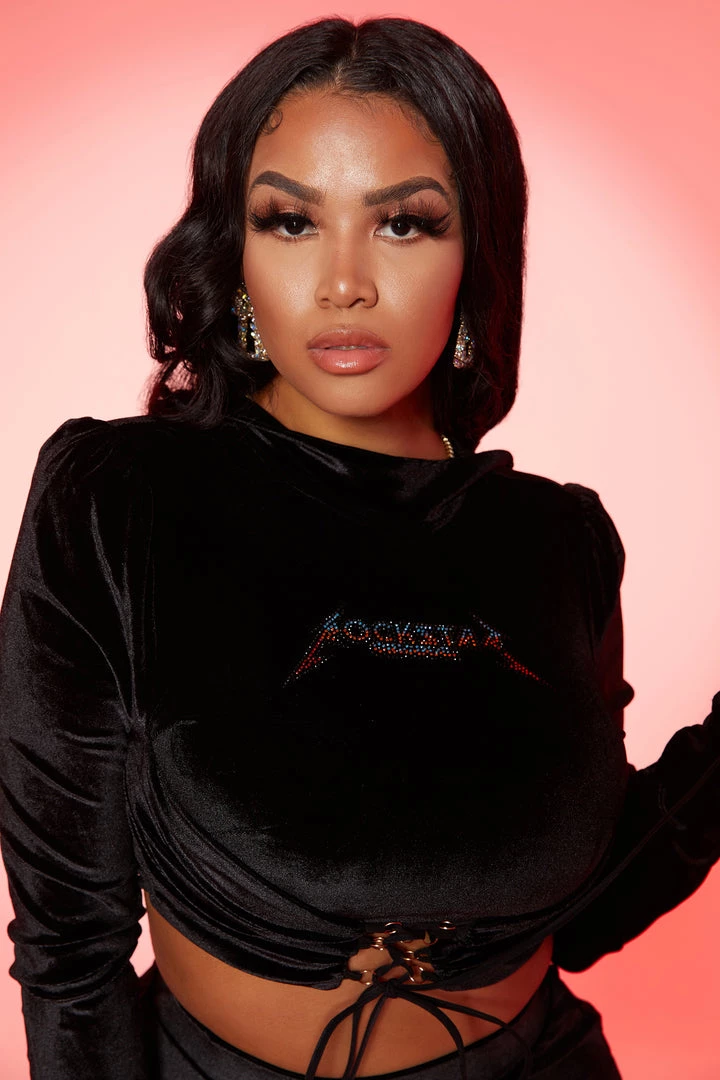 WOMENS DRESSES SELENA MATCHING PANT SET-BLACK Best Seller 6 WOMENS DRESSES SELENA MATCHING PANT SET-BLACK Best Seller