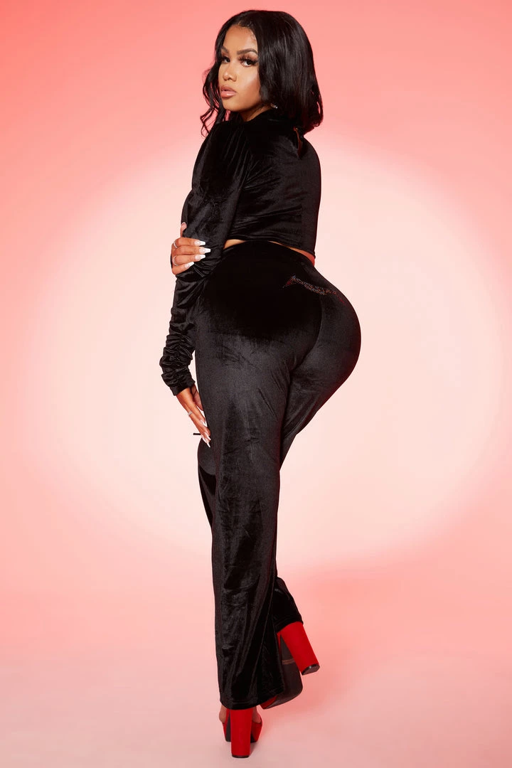 WOMENS DRESSES SELENA MATCHING PANT SET-BLACK Best Seller 8 WOMENS DRESSES SELENA MATCHING PANT SET-BLACK Best Seller