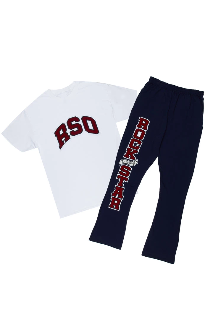 MENS TRACK SETS SEPTIMUS FLARE TRACK PANT SET-WHITE 2 MENS TRACK SETS SEPTIMUS FLARE TRACK PANT SET-WHITE