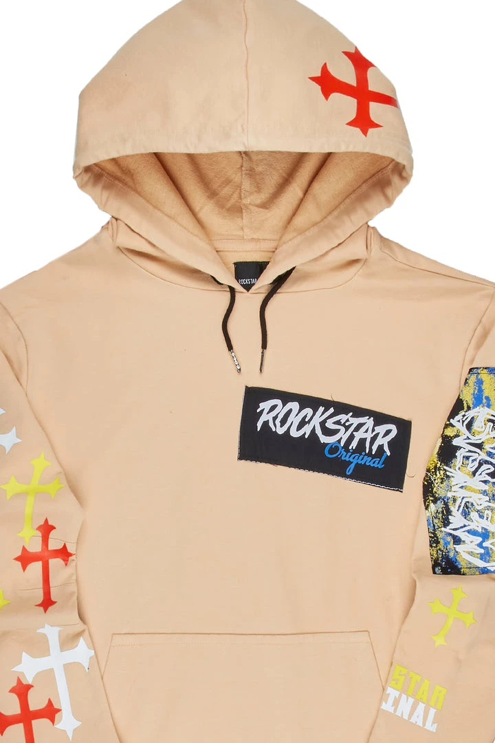 MENS HOODIES & SWEATSHIRTS LAZIO GRAPHIC HOODIE-TAN Tops 2 MENS HOODIES & SWEATSHIRTS LAZIO GRAPHIC HOODIE-TAN Tops