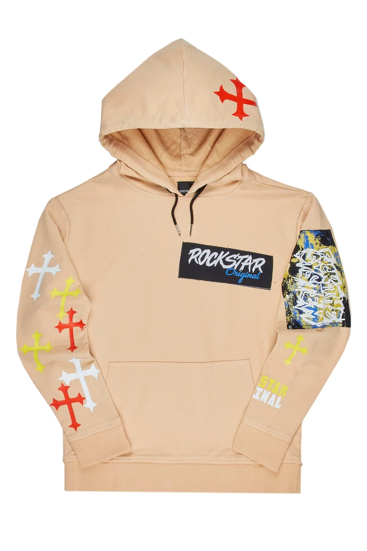 MENS HOODIES & SWEATSHIRTS LAZIO GRAPHIC HOODIE-TAN Tops 1 MENS HOODIES & SWEATSHIRTS LAZIO GRAPHIC HOODIE-TAN Tops