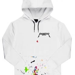 MENS HOODIES & SWEATSHIRTS Tops SHEFF PAINTER HOODIE-WHITE