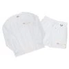 MENS SHORT SETS TURE LONG SLEEVE/SHORT SET-WHITE Track Sets
