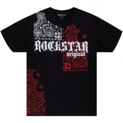 MENS TEES SKI GRAPHIC T-SHIRT-BLACK/RED Tops