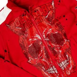 WOMENS TRACK SETS SKULL TRACKSET-RED/WHITE