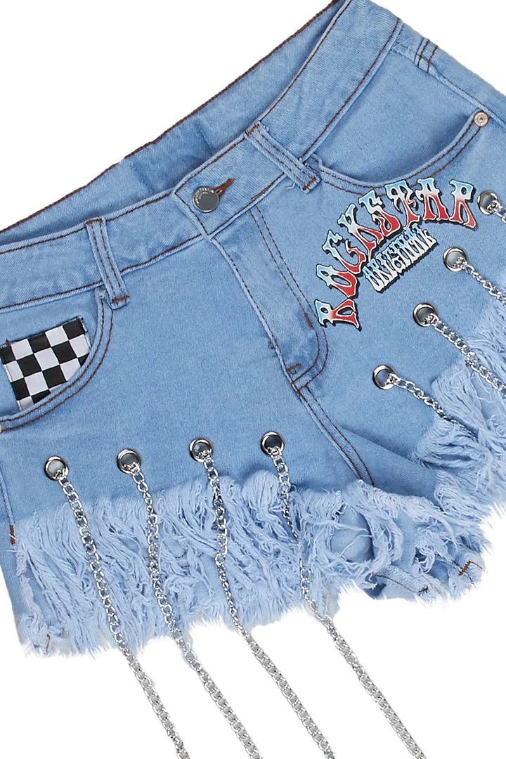 WOMENS SHORTS Best Seller Slaytor Light Wash Denim Short 4 WOMENS SHORTS Best Seller Slaytor Light Wash Denim Short