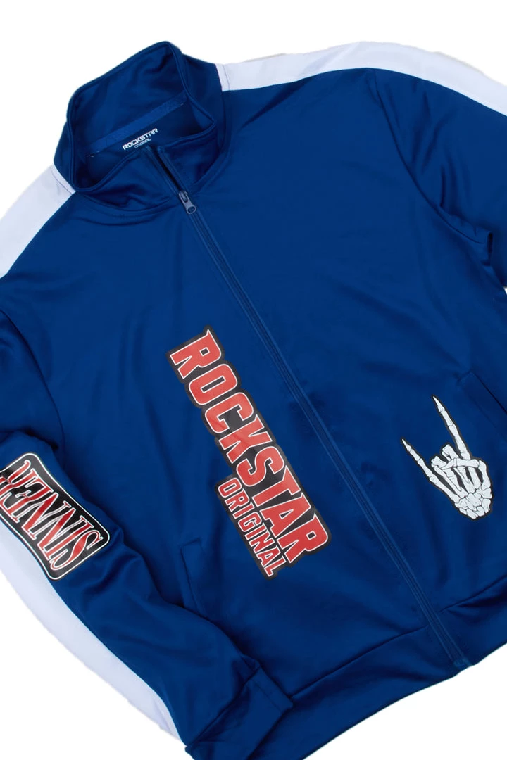 MENS TRACK SETS SONIK ZIPPER JACKET TRACK SET-ROYAL/WHITE 2 MENS TRACK SETS SONIK ZIPPER JACKET TRACK SET-ROYAL/WHITE