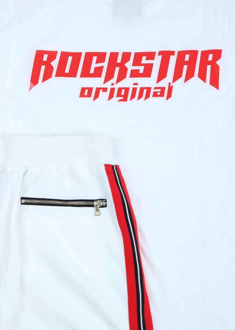 MENS SHORT SETS Spencer Short Set (White) Track Sets 3 MENS SHORT SETS Spencer Short Set (White) Track Sets