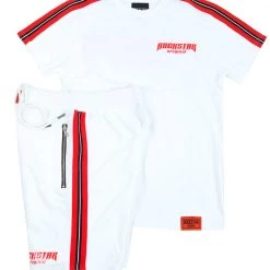 MENS SHORT SETS Spencer Short Set (White) Track Sets