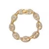 MENS ACCESSORIES STOMP CHAIN BRACELET-GOLD