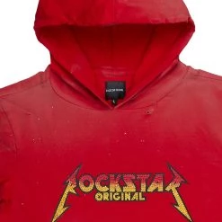 MENS HOODIES & SWEATSHIRTS Tops STORMY SHORT SLEEVE HOODIE-RED