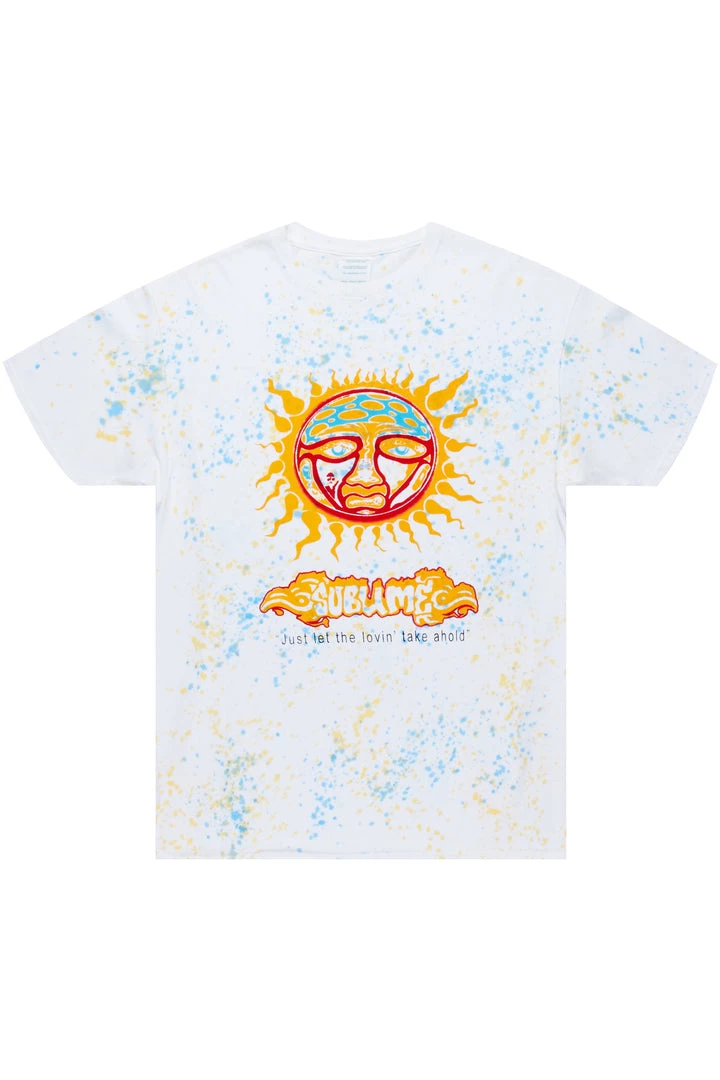 MENS TEES SUBLIME T-SHIRT-WHITE/MULTI 1 MENS TEES SUBLIME T-SHIRT-WHITE/MULTI