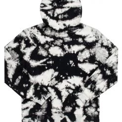 MENS HOODIES & SWEATSHIRTS SAGE PRINTED HOODIE-BLACK