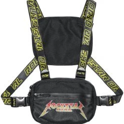 MENS ACCESSORIES SLICK CHEST BAG-BLACK