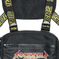 MENS ACCESSORIES SLICK CHEST BAG-BLACK