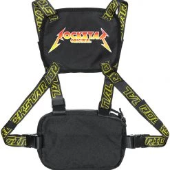 MENS ACCESSORIES SLICK CHEST BAG-BLACK