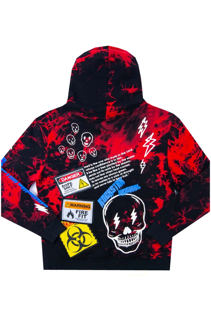 MENS HOODIES & SWEATSHIRTS Tops Snoh Black Tie Dye Graphic Printed Hoodie 3 MENS HOODIES & SWEATSHIRTS Tops Snoh Black Tie Dye Graphic Printed Hoodie