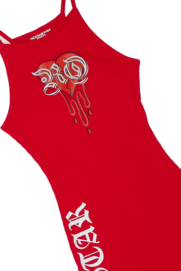 WOMENS DRESSES Best Seller TAHIRA MINI DRESS-RED 2 WOMENS DRESSES Best Seller TAHIRA MINI DRESS-RED