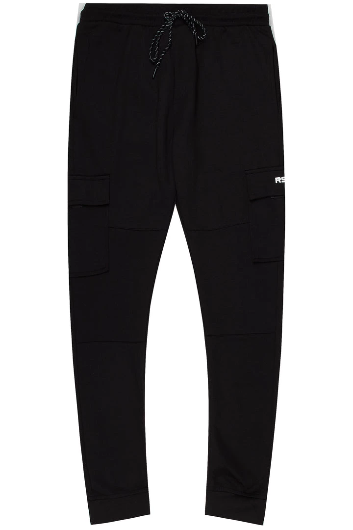 MENS PANTS TITAN GRAPHIC TRACKPANT-BLACK 1 MENS PANTS TITAN GRAPHIC TRACKPANT-BLACK