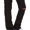 MENS JEANS Denim TOOSI STACKED FLARE JEAN-BLACK