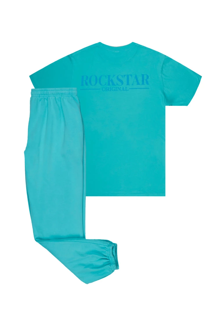 MENS TRACK SETS DIMITRI T-SHIRT/TRACKPANT SET-AQUA 6 MENS TRACK SETS DIMITRI T-SHIRT/TRACKPANT SET-AQUA