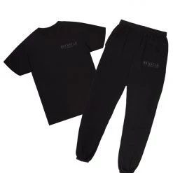 MENS TRACK SETS DIMITRI T-SHIRT/TRACKPANT SET-BLACK 9 MENS TRACK SETS DIMITRI T-SHIRT/TRACKPANT SET-BLACK