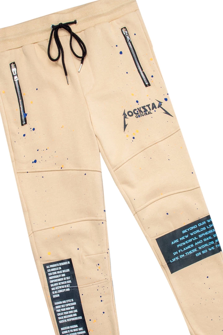 MENS TRACK SETS EVERETT DENIM JACKET/TRACKPANT SET-ORANGE 3 MENS TRACK SETS EVERETT DENIM JACKET/TRACKPANT SET-ORANGE