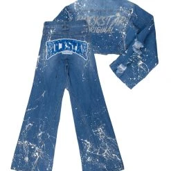 WOMENS DRESSES TRUE ICON DENIM SET-MED. WASH
