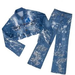 WOMENS DRESSES TRUE ICON DENIM SET-MED. WASH