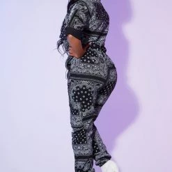 WOMENS ROMPERS & JUMPSUITS TUPAC DENIM JUMPSUIT-BLACK Best Seller