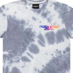 MENS TEES TURE TIE DYE T-SHIRT-BLACK Tops