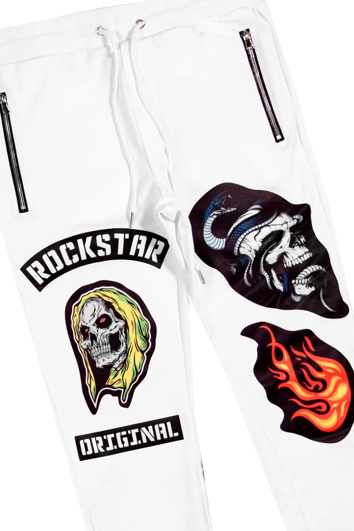 MENS TRACK SETS TATUM T-SHIRT TRACK SET- WHT 3 MENS TRACK SETS TATUM T-SHIRT TRACK SET- WHT