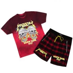 MENS SHORT SETS Track Sets TECCA SHORT SET- RED