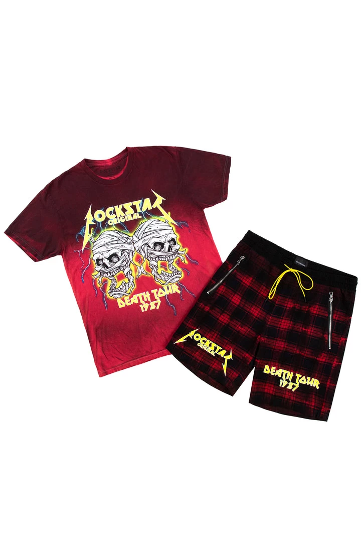 MENS SHORT SETS Track Sets TECCA SHORT SET- RED 1 MENS SHORT SETS Track Sets TECCA SHORT SET- RED