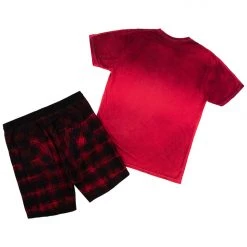 MENS SHORT SETS Track Sets TECCA SHORT SET- RED 7 MENS SHORT SETS Track Sets TECCA SHORT SET- RED