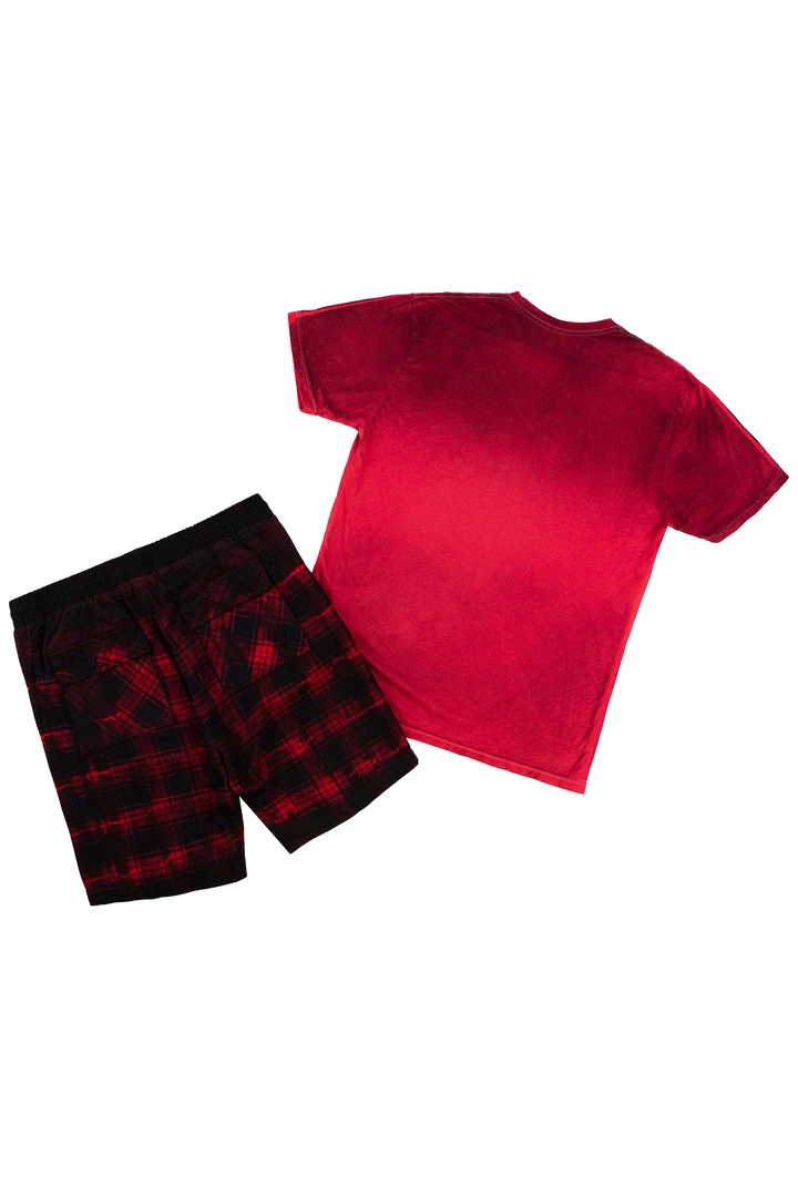 MENS SHORT SETS Track Sets TECCA SHORT SET- RED 4 MENS SHORT SETS Track Sets TECCA SHORT SET- RED