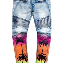 MENS JEANS TOVI PATCH JEAN-YELLOW