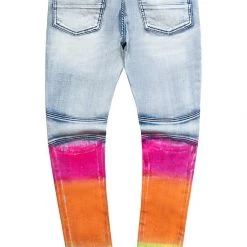 MENS JEANS TOVI PATCH JEAN-YELLOW