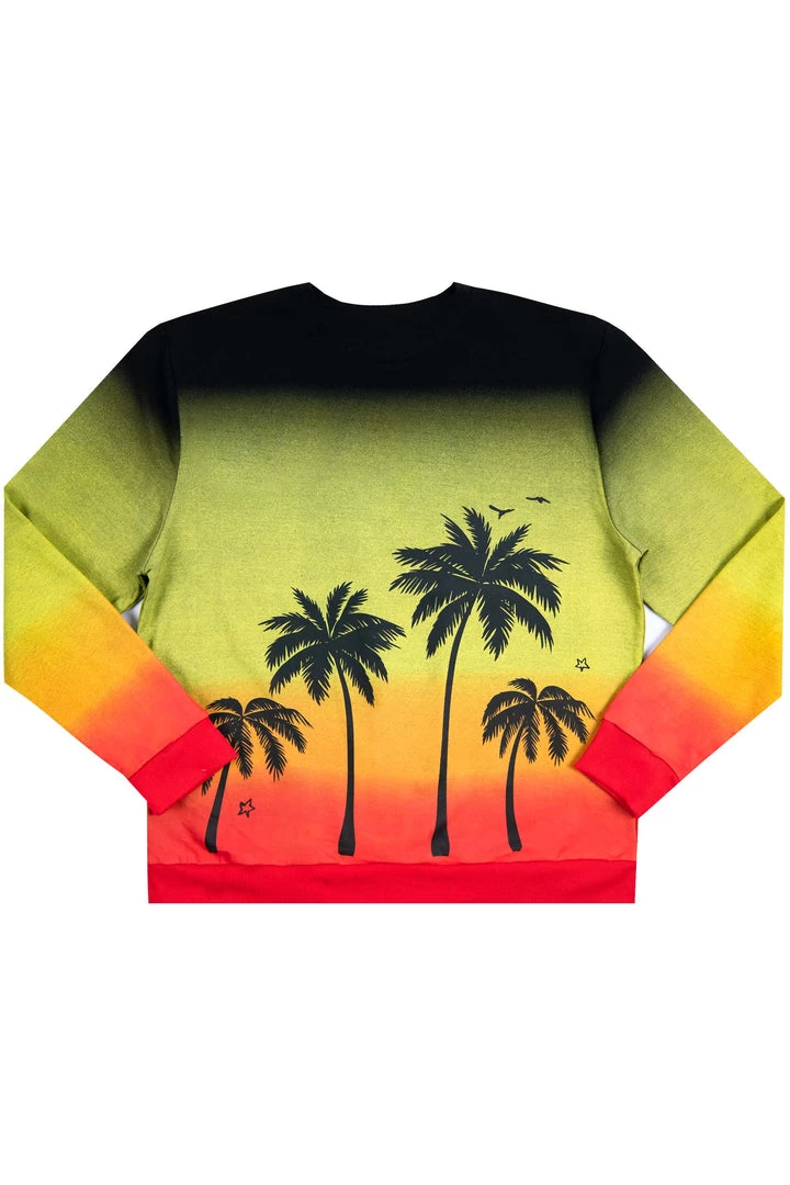 MENS HOODIES & SWEATSHIRTS TOVI OMBRE CREWNECK- BLACK/YELLOW Tops 3 MENS HOODIES & SWEATSHIRTS TOVI OMBRE CREWNECK- BLACK/YELLOW Tops