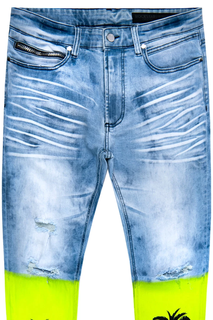 MENS JEANS TOVI OMBRE JEAN- GREEN 2 MENS JEANS TOVI OMBRE JEAN- GREEN