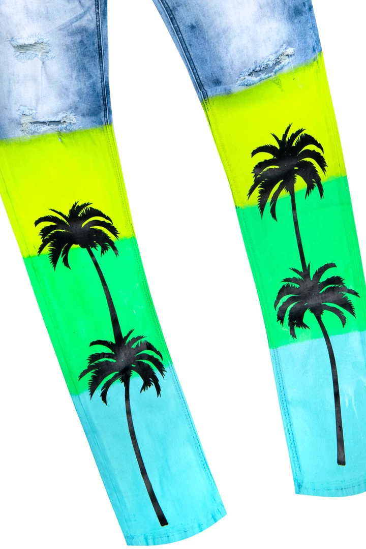 MENS JEANS TOVI OMBRE JEAN- GREEN 3 MENS JEANS TOVI OMBRE JEAN- GREEN