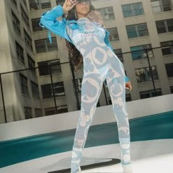 WOMENS ROMPERS & JUMPSUITS JASIRA JUMPSUIT-BLUE Best Seller