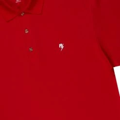 MENS KNITS Tops VEDRA POLO T-SHIRT-RED