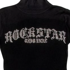 WOMENS HOODIES & SWEATSHIRTS Best Seller VERGE KNIT TOP-BLACK