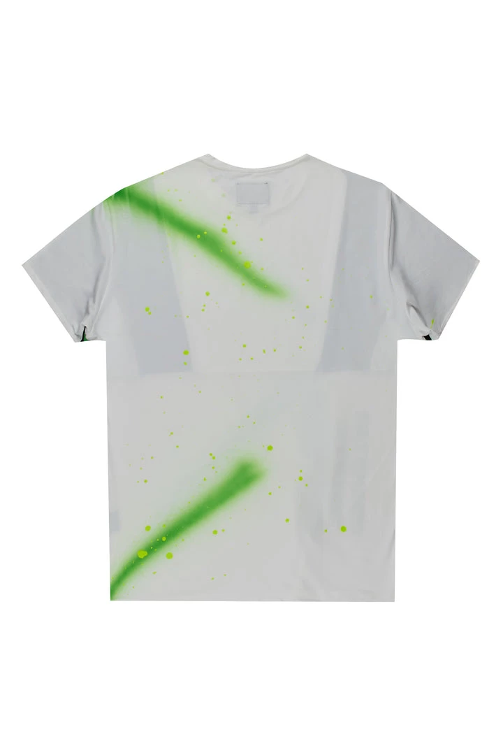 MENS TEES Tops VERTIGO GRAPHIC T-SHIRT-WHITE/GREEN 3 MENS TEES Tops VERTIGO GRAPHIC T-SHIRT-WHITE/GREEN